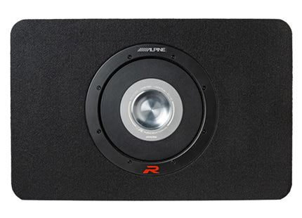 Alpine RS-SB12 : 12" Loaded Under Seat Thin Subwoofer Enclosure, top view.