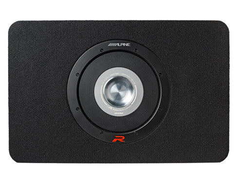 Alpine RS-SB12 : 12" Loaded Under Seat Thin Subwoofer Enclosure, top view.