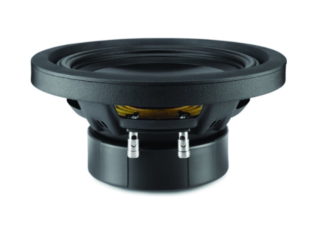 Alpine SWT-10S : 10" 350W Thin Subwoofer, 2Ω or 4Ω, side view.