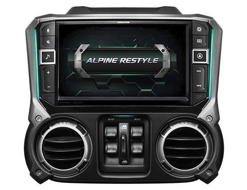 Alpine i509-WRA-JK : 9" DDIN Style Bluetooth Mechless Head Unit, 2011-2018 Wrangler-JK
