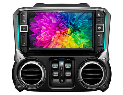 Alpine i509-WRA-JK : 9" DDIN Style Bluetooth Mechless Head Unit, color screen.