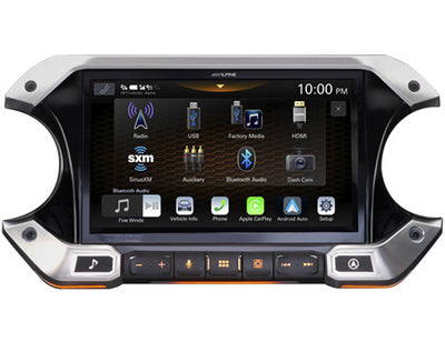 Alpine i509-WRA-JL : 9" DDIN Style Bluetooth Mechless Head Unit, front view.