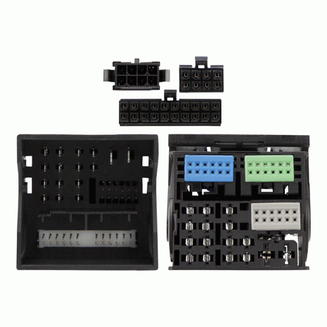 Axxess AXDSPH-VW2 : Amplifier Add-On Line Converter T-Harness, connector view.