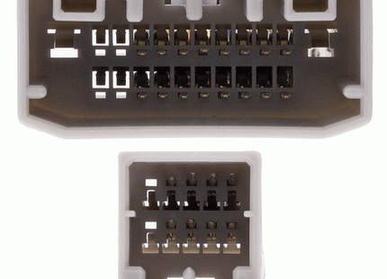 Axxess AXABH-CH4 : Amplifier Bypass Wiring Harness, connector view.