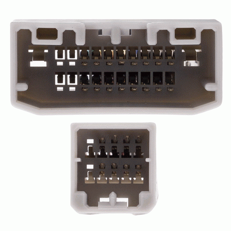 Axxess AXABH-CH4 : Amplifier Bypass Wiring Harness, connector view.