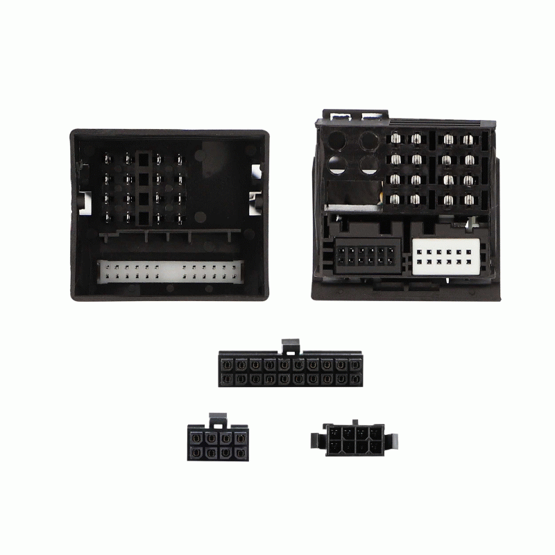 Axxess AXDSPH-BM1 : Amplifier Add-On Line Converter T-Harness, connector view.