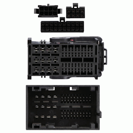 Axxess AXDSPH-CH5 : Amplifier Add-On Line Converter T-Harness, connector view.