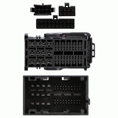 Axxess AXDSPH-CH5 : Amplifier Add-On Line Converter T-Harness, connector view.