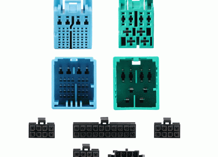  Axxess AXDSPH-CH8 : Amplifier Add-On Line Converter T-Harness, connector view.