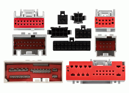 Axxess AXDSPH-FD1 : Amplifier Add-On Line Converter T-Harness, connector view.