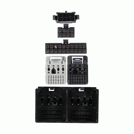 Axxess AXDSPH-GM30 : Amplifier Add-On Line Converter T-Harness, connector view.