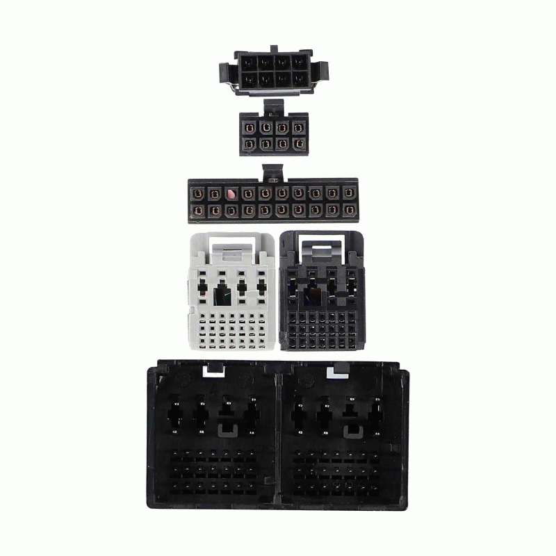 Axxess AXDSPH-GM30 : Amplifier Add-On Line Converter T-Harness, connector view.