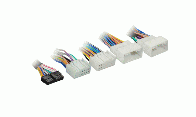 Axxess AXDSPH-HK1 : Amplifier Add-On Line Converter T-Harness, connector view.