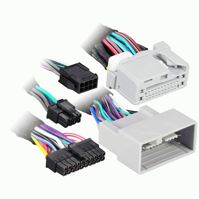 Axxess AXDSPH-HN1 : Amplifier Add-On Line Converter T-Harness, connector view.