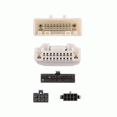 Axxess AXDSPH-NI1 : Amplifier Add-On Line Converter T-Harness, connector view.