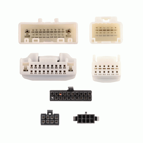 Axxess AXDSPH-NI2 : Amplifier Add-On Line Converter T-Harness, connector view.