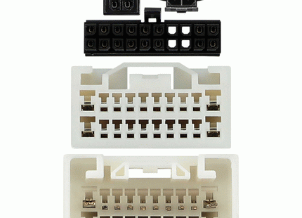 Axxess AXDSPH-TY1 : Amplifier Add-On Line Converter T-Harness, connector view.