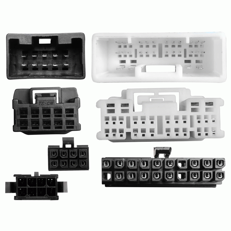 Axxess AXDSPH-TY3 : Amplifier Add-On Line Converter T-Harness, connector view.