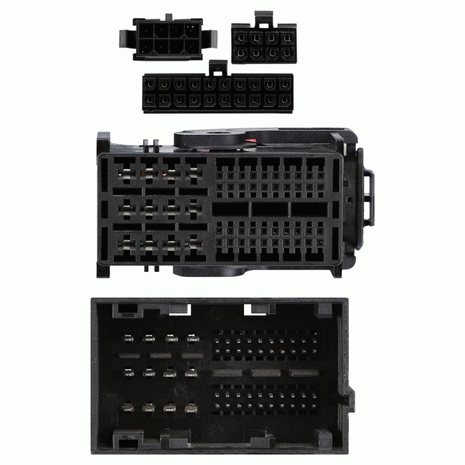 Axxess AXDSPL-CH5 : Amplifier Add-On Interface Adapter & 6ch DSP, connector view.