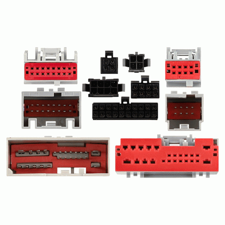  Axxess AXDSPL-FD1 : Amplifier Add-On Interface Adapter & 6ch DSP, connector view.
