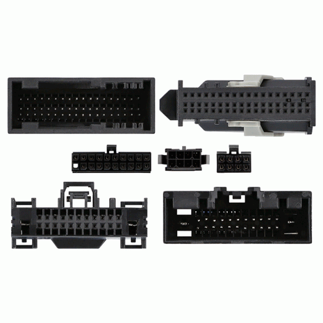 Axxess AXDSPL-FD2 : Amplifier Add-On Interface Adapter & 6ch DSP, connector view.