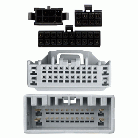 Axxess AXDSPL-HN2 : Amplifier Add-On Interface Adapter & 6ch DSP, connector view.