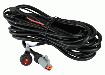 Heise HE-SLWH2 : Wiring Harness and Switch Kit - 1 Lamp, Universal