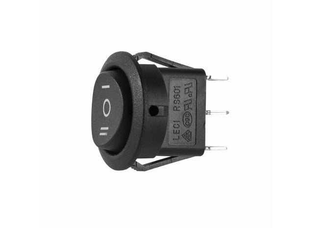 Install Bay IBRRLULD : 3 Position Round Rocker Switch
