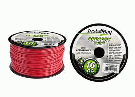 Install-Bay PWRD16500 : 16-AWG Red Power Wire