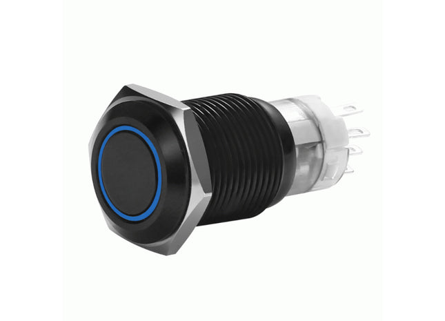 Install Bay MIBRBSB19 : Momentary Blue Push Button Switch