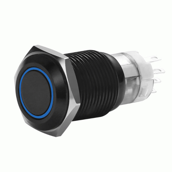 Install Bay MIBRBSB19 : Momentary Blue Push Button Switch