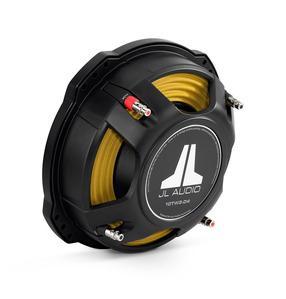 JL Audio 10TW3 : 400W 10" Thin Subwoofer Driver, 4Ω or 8Ω Dual Voice Coil, rear view.