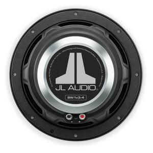 JL Audio 8W1v3-4 : 150W 8" Subwoofer Driver, 4Ω Single Voice Coil, back side.