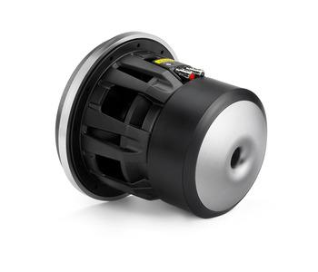 JL Audio 8W7AE-3 : 500W 8" Subwoofer Driver, 3Ω Single Voice Coil, rear view.