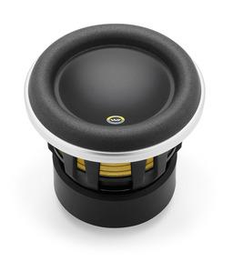 JL Audio 8W7AE-3 : 500W 8" Subwoofer Driver, 3Ω Single Voice Coil, top side.