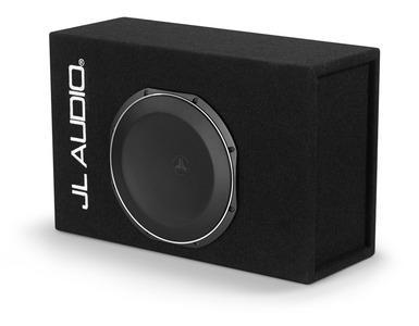 JL Audio ACP112LG-TW1 : 12" Powered Thin Subwoofer Enclosure, side view.