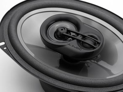JL Audio C2-690tx : 6x9" 3-Way Coaxial Speaker top side with no grille.