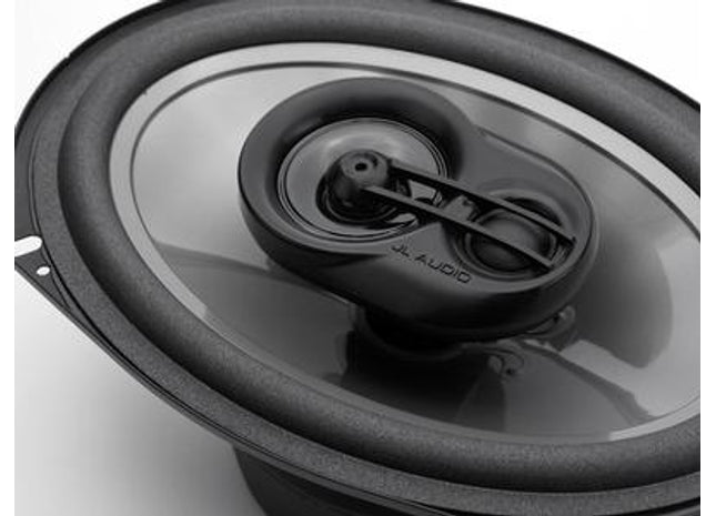 JL Audio C2-690tx : 6x9" 3-Way Coaxial Speaker top side with no grille.