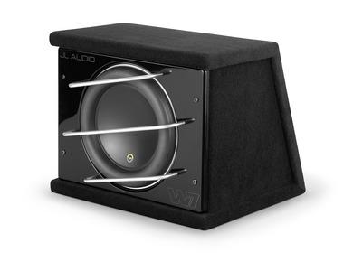 JL Audio CLS112RG-W7AE : 12" Subwoofer Enclosure - 1000W RMS 3Ω, side view.