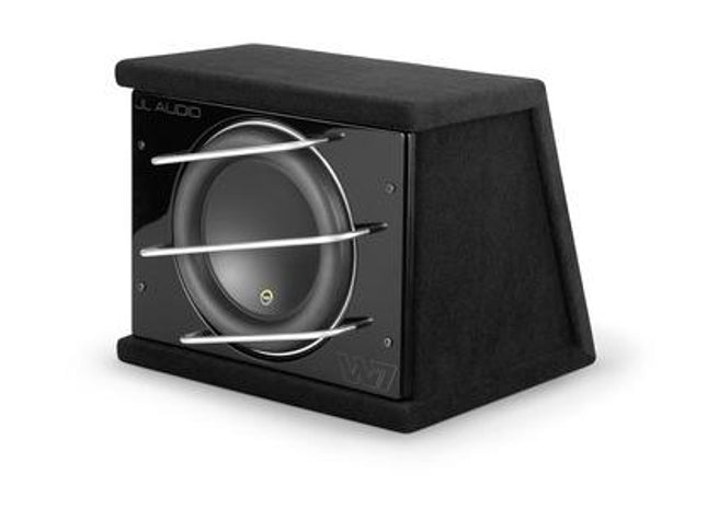 JL Audio CLS112RG-W7AE : 12" Subwoofer Enclosure - 1000W RMS 3Ω, side view.