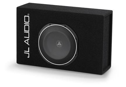 JL Audio CP110LG-TW1-2 : 10" Thin Subwoofer Enclosure - 300W RMS 2Ω Ported, side view.