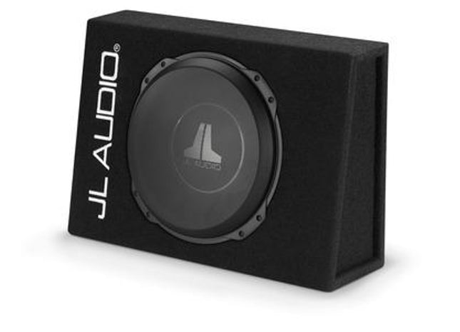JL Audio CS112TG-TW3 : 12" Thin Subwoofer Enclosure - 400W RMS 2Ω, side view.
