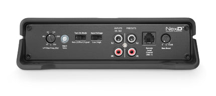 JL Audio JD1000/1 : 1000W or 600W Mono Amplifier @ 2Ω or 4Ω, input side.