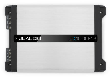 JL Audio JD1000/1 : 1000W or 600W Mono Amplifier @ 2Ω or 4Ω, top side.