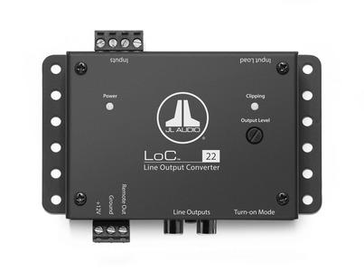 JL Audio LoC-22 : 2 Channel Line Output Converter top side.