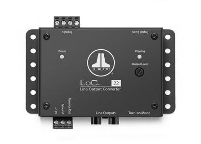 JL Audio LoC-22 : 2 Channel Line Output Converter top side.