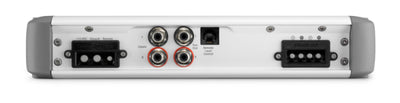 JL Audio MHD750/1 : Mono Marine Amplifier, connections side.