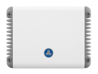 JL Audio MHD900/5-24V : 5ch 24V Marine Amplifier, top side.