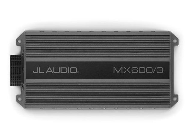 JL Audio MX600/3 : 3ch Marine Amplifier, top side.