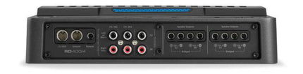 JL Audio RD400/4 : 75W x 4ch Amplifier, connections side.